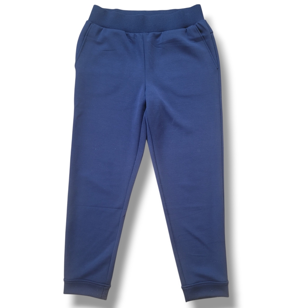 T By Talbots Navy Pull On Sweat Pants With Pockets. Size S